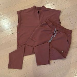 Mauve Figs Scrubs Set